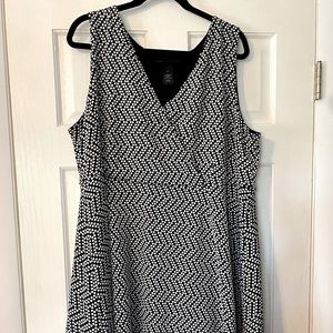 Black and white polka dot dress